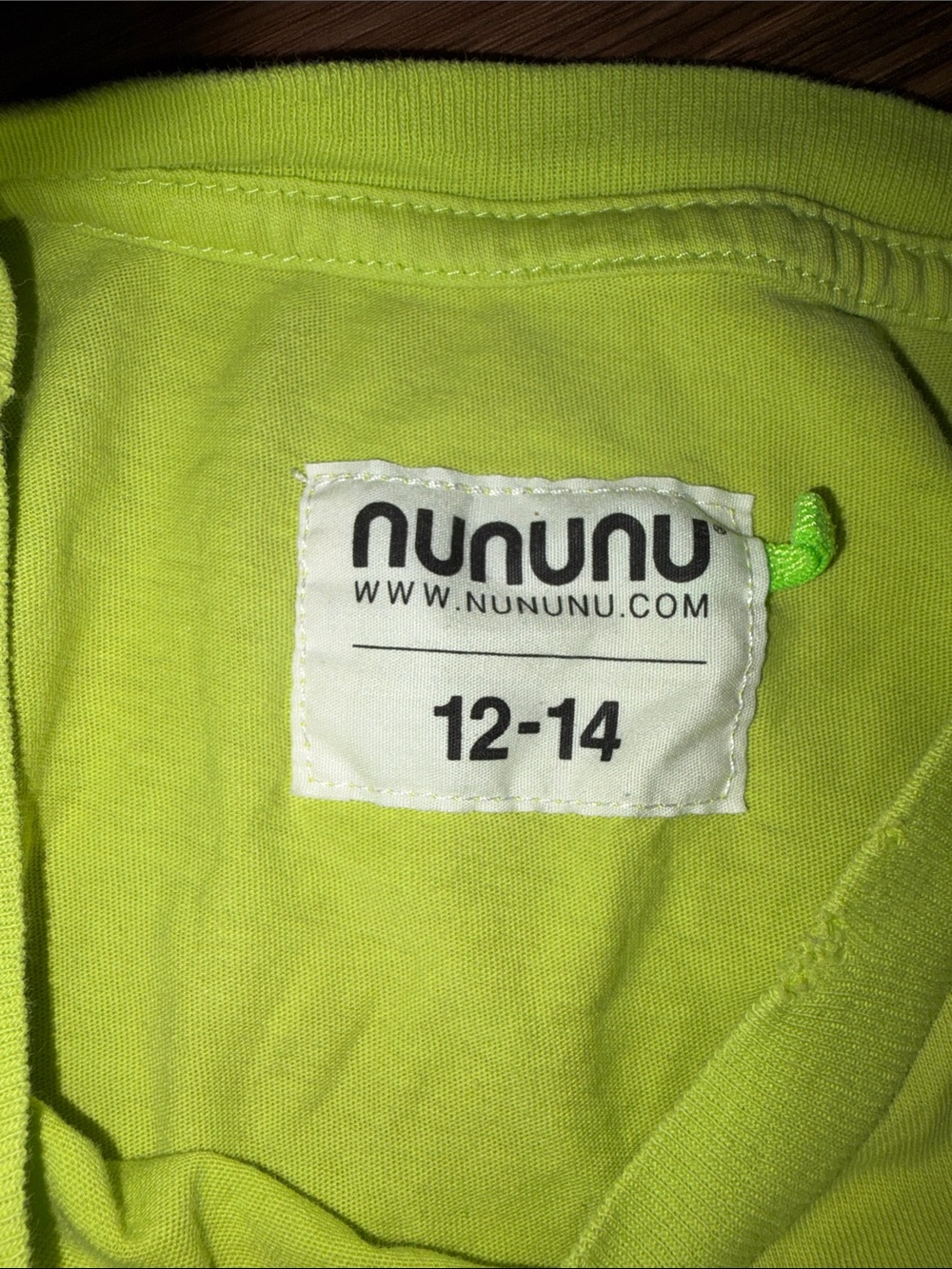 Nununu Kids' Neon Yellow Graphic Tee - NO! Print - Picture 2 of 3